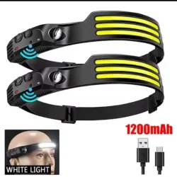 Linterna Frontal LED Recargable – Multifuncional – Batería 120 mAh