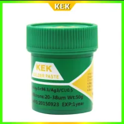 Pasta de Soldar KEK Sn96.5 / Ag3 / Cu0.5 – 50 g Alta Precisión