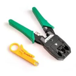 Pinza Crimpadora RJ45 RJ11 RJ12 – Herramienta para Cable de Red Ethernet y Telefónico