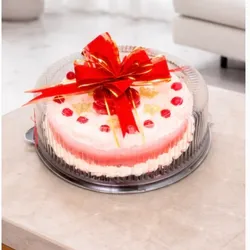 🎂 Cake Decorado con Lazo Rojo