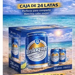 Cerveza Unlager – Caja de 24 Latas (330 ml