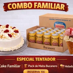 Combo Dulce Familiar Premium 🎂🥤🍨
