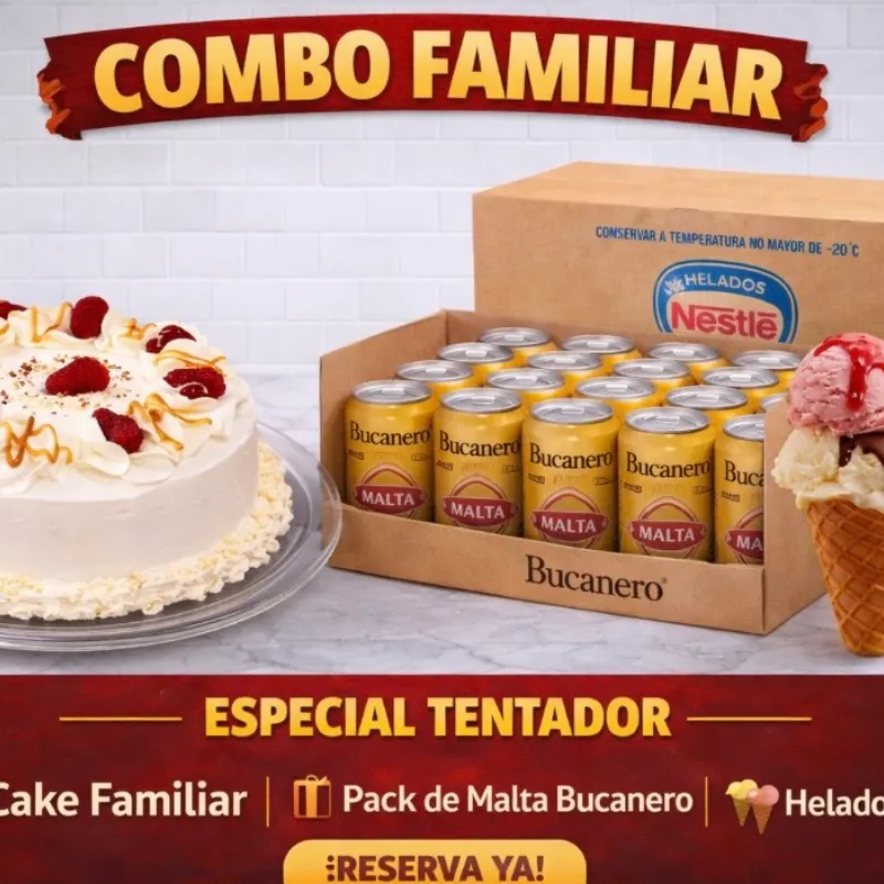 Combo Dulce Familiar Premium 🎂🥤🍨