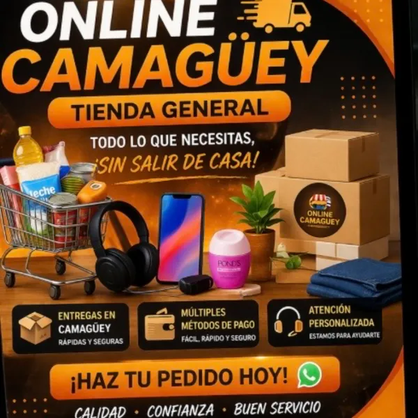 🛒 Tienda online en Camagüey
📦 Entregas rápidas y seguras
💯 Productos de calidad al mejor precio
💳 Pago fácil por Zelle-USD-MLC-Euros-MN-Transferencias  
🤝 Atención directa y confiable
🔥 Compra fácil desde tu teléfono
📲 Escríbenos para ordenar