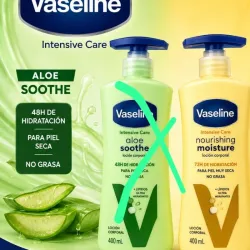 Crema corporal con vaselina.