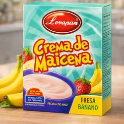Crema de Maicena Fresa & Banano Levapan 🍓🍌