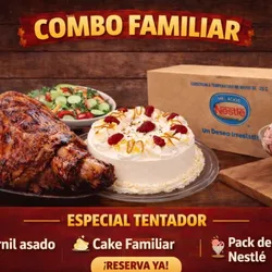 Súper Combo Familiar Especial 🍖🎂🍨