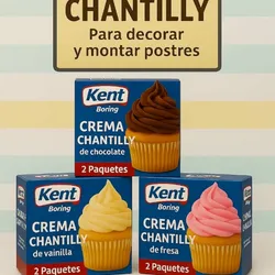 Crema Kantilly Para Decorar y Montar Postres 
