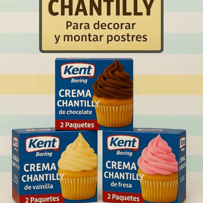 Crema Kantilly Para Decorar y Montar Postres 