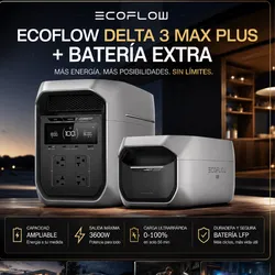 EcoFlow DELTA 3 Max Plus    + Batería Extra