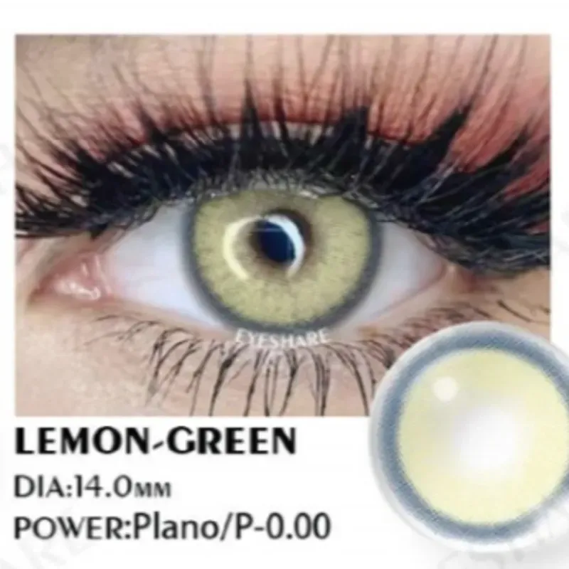 Lente de contacto Lemon-Green