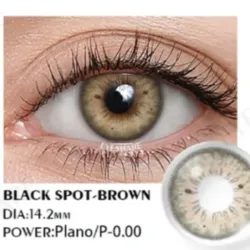 Lentes de contacto Black Spot-Brown