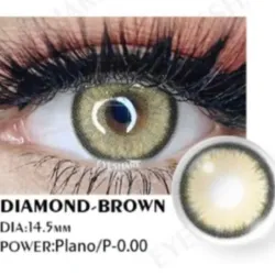 Lentes de contactos Diamond-Brown
