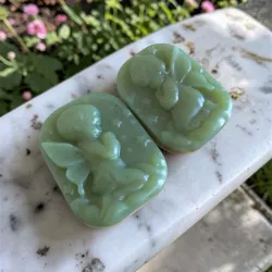 Jabón de avena para bebés (tono verde)