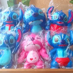 Llavero Stitch grande y esponjoso 💙💗