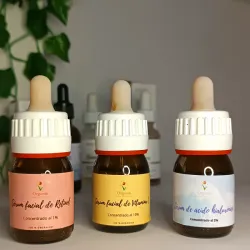 Sérum con gotero de cristal (según disponibilidad)