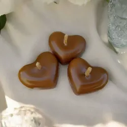 Vela en forma de corazón 