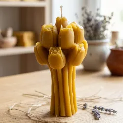 Vela forma de tulipán
