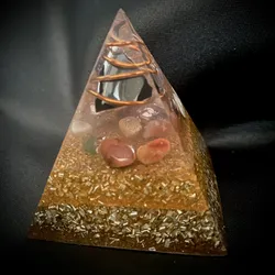 Orgonita base amarilla y dorada