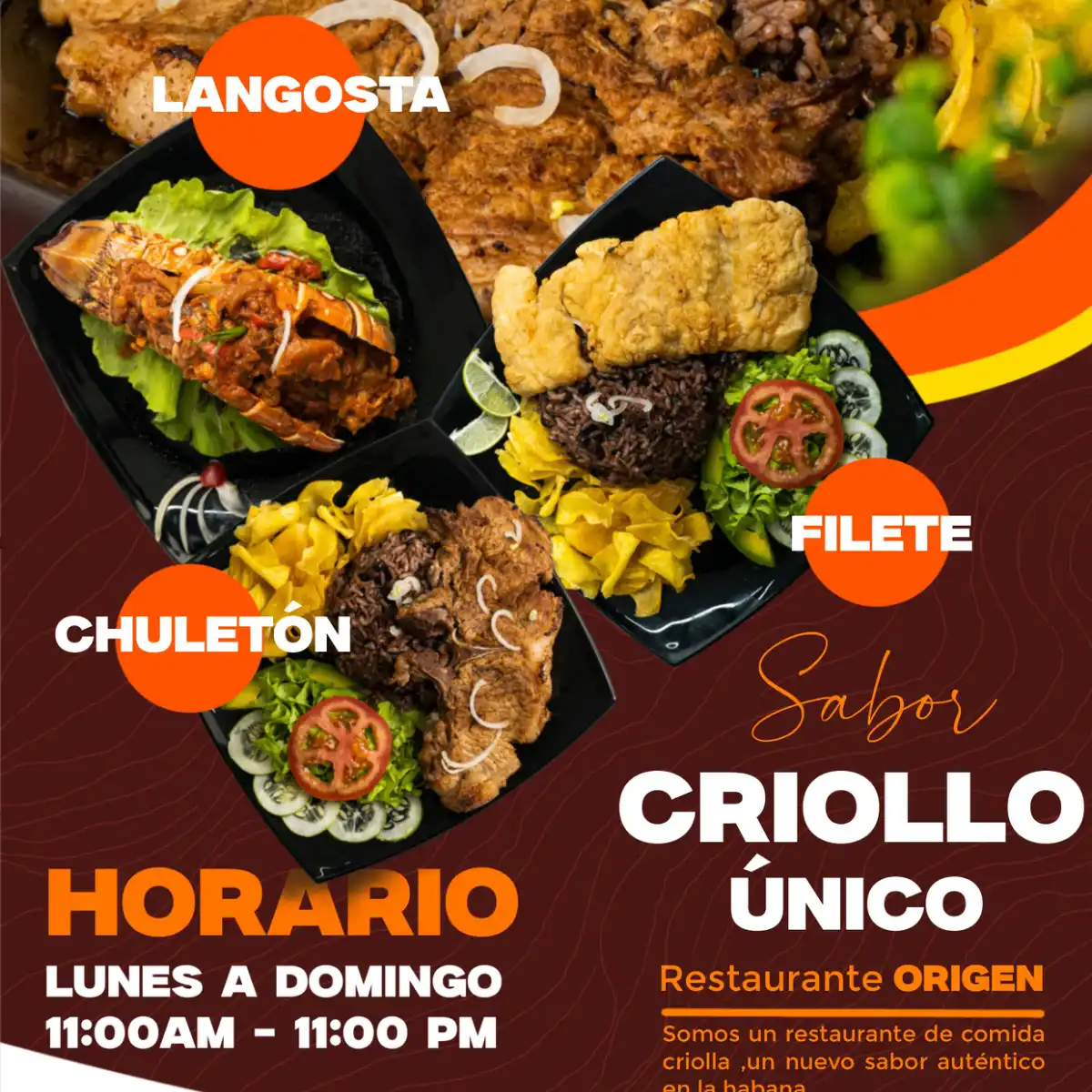 ORIGEN  comida criolla