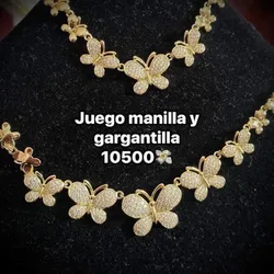 Juego de gargantilla y manilla 