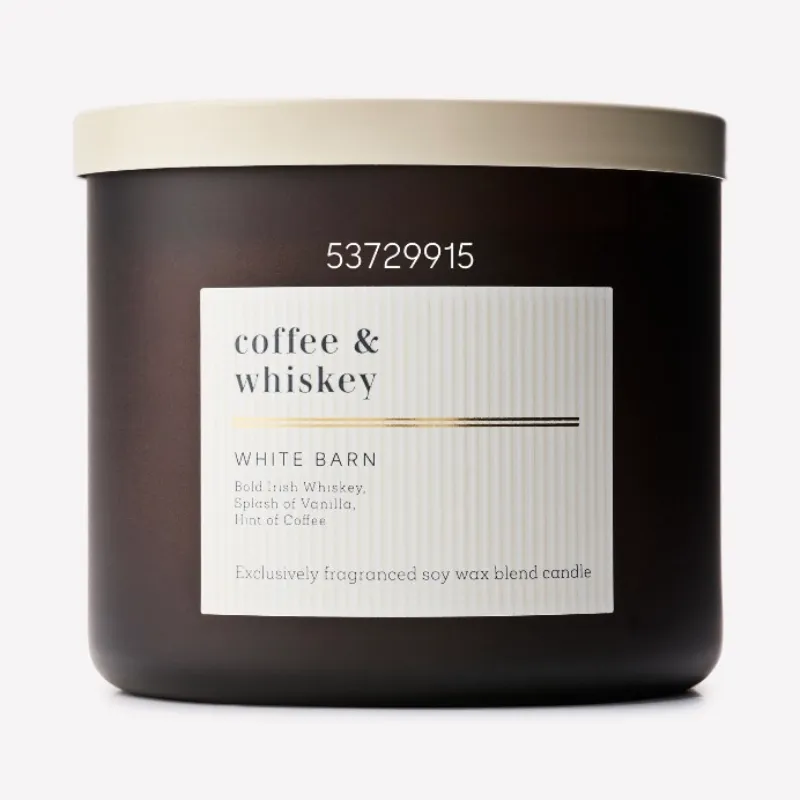 coffee & whiskey Vela aromática de 3 mechas 411g