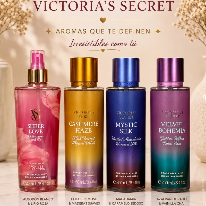 Colonias Sheer love - Cashmere haze - Mystic Silk - Velvet Bohemia