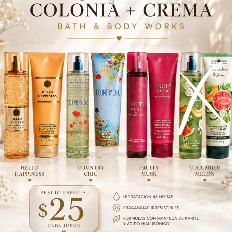 Juegos de colonia y crema