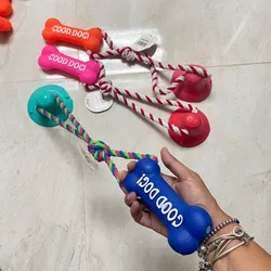 Juguete hueso con ventosa