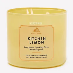 KITCHEN LEMON Vela aromática de 3 mechas 411g