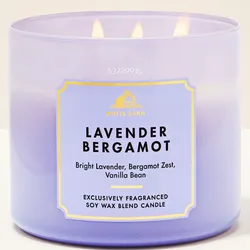 LAVENDER BERGAMOT Vela aromática de 3 mechas 411g
