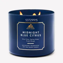 MIDNIGHT BLUE CITRUS Vela aromática de 3 mechas 411g