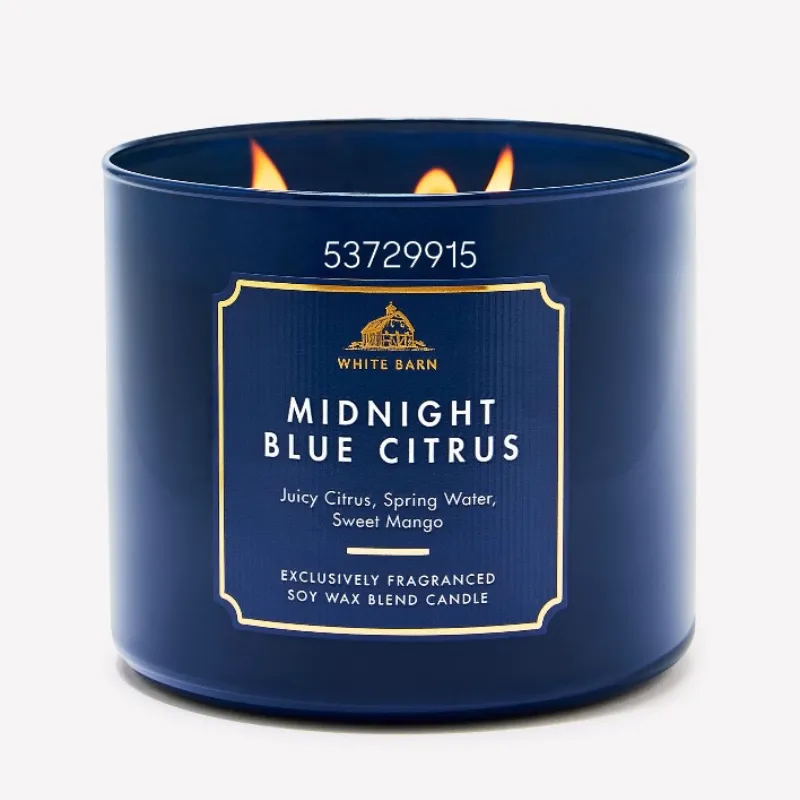 MIDNIGHT BLUE CITRUS Vela aromática de 3 mechas 411g