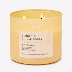 pistachio milk & honey Vela aromática de 3 mechas 411g