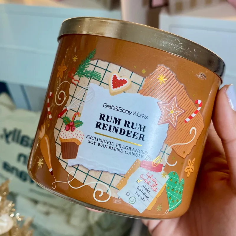 RUM RUM REINDEER Vela aromática 3 mechas