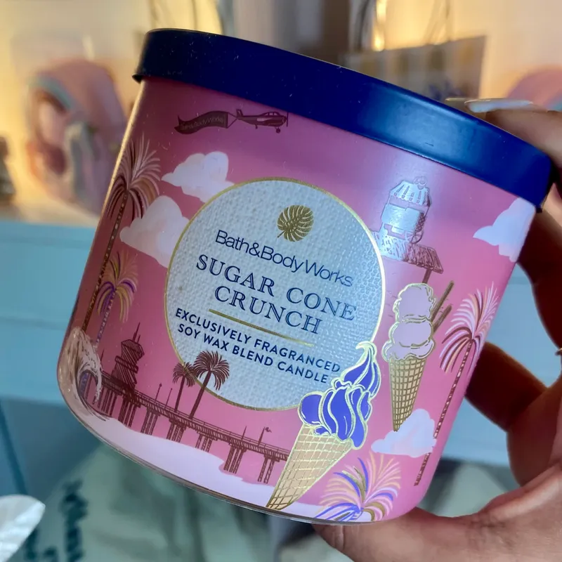 SUGAR CONE CRUNCH Vela aromática 3 mechas