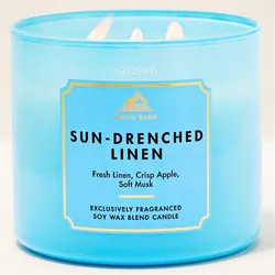 SUN -DRENCHED LINEN Vela aromática de 3 mechas 411g