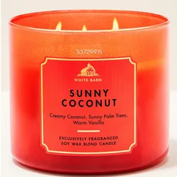 SUNNY COCONUT Vela aromática de 3 mechas 411g