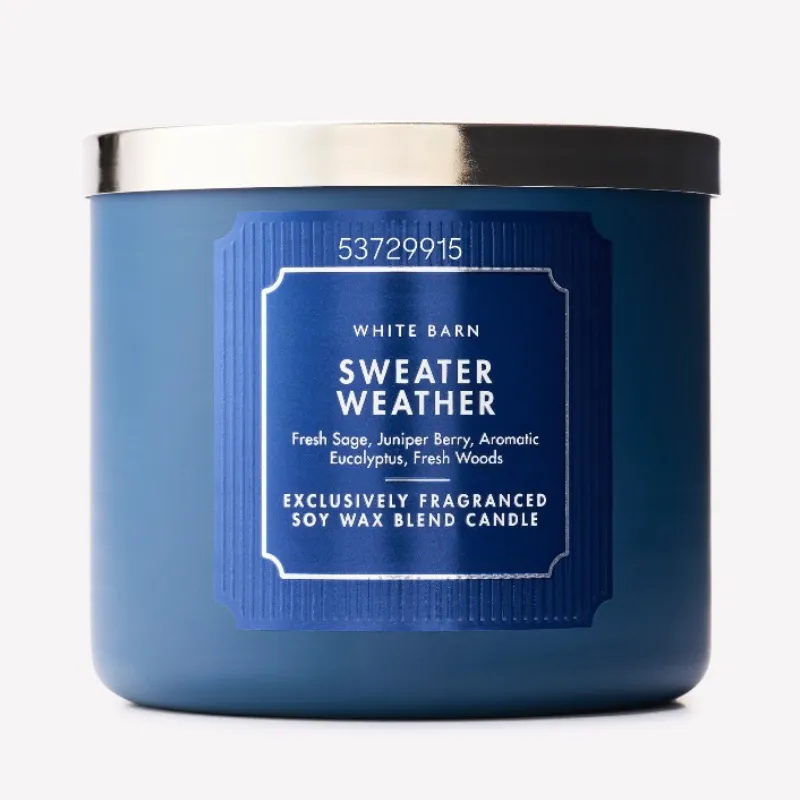 SWEATER WEATHER Vela aromática de 3 mechas 411g