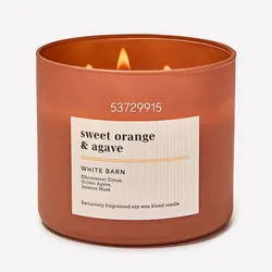 sweet orange & agave Vela aromática de 3 mechas 411g
