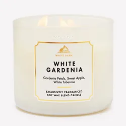 WHITE GARDENIA Vela aromática de 3 mechas 411g