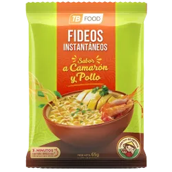 Fideos Instantáneos Sabor a Camarón & Pollo (4U)