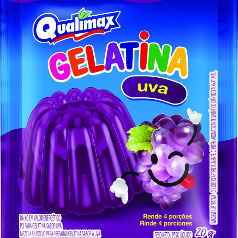 Gelatina Qualimax Uva (2U)