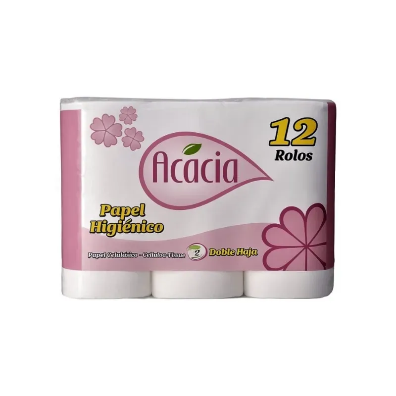 Papel Sanitario Marca Acacia (12U)