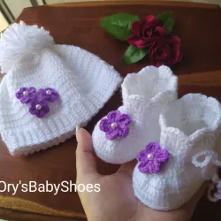 Conjunto de invierno ☃️. Boticas + gorrito ❄️✨