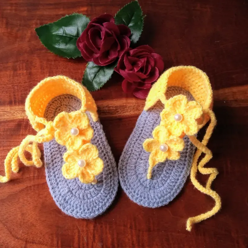 🌻Modelo Lía !!!. Sandalia tejida a crochet.✨