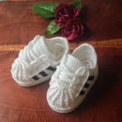  👟 Zapaticos tejidos tipo Adidas !!!.✨