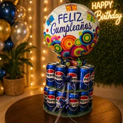 CAJA DE REFRESCO DECORADA