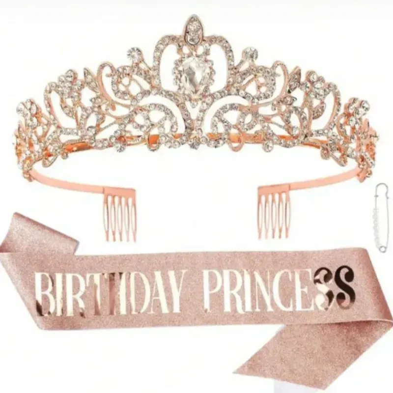 Banda y corona de cumpleaños 