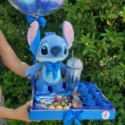 Cajita personalizada (COLOR,VASO Y PELUCHE LO ESCOGE EL CLIENTE)